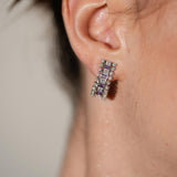 Baguette Eternity Earrings