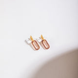 Ruby Paperclip Earrings