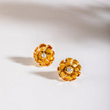 Diamond Fleur Earrings