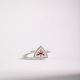 Prism Trillion Diamond And Ruby Ring
