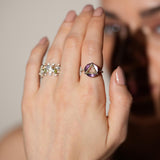 Diamond & Amethyst Resurrection Ring