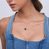 Black Onyx Starburst Necklace