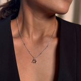 Champagne Diamond Infinity Necklace