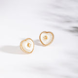 Mother of Pearl and Diamond J'Taime Earrings
