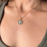 Mint Chalcedony Encircled Starburst