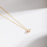 Opal and Diamond Evil Eye Necklace