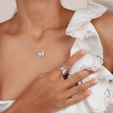 Papillon Diamond Ring