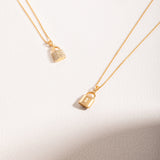 Reversible Diamond Lock Pendant