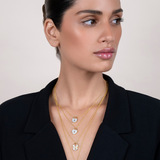 Vintage Diamond Lock Necklace