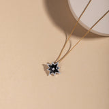 Black Onyx Starburst Necklace