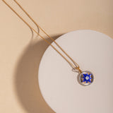 Blue Lapiz Encircled Starburst