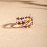 Pink Sapphire Dragon Tail Ring