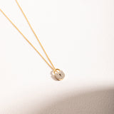 Vintage Diamond Lock Necklace
